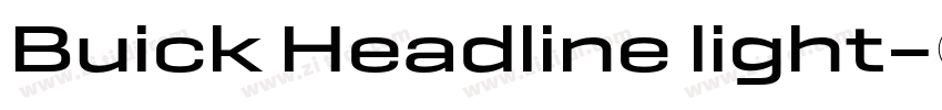 Buick Headline light字体转换